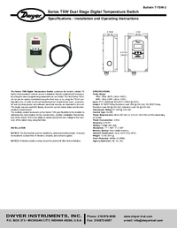 Thumbnail of document Manual - TSW Weatherproof Digital Temperature Switch